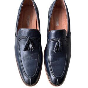 Stacey Adams Leather Black Tassel Loafers Size 12